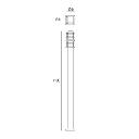 Streetlight IP55 Siljan E27 Brown