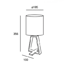 TABLE LAMP IP20 NUTS E14 40W GREY