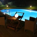 TABLE LAMP IP44 SPHERE LED 1.5W 2700K 3 STEPS DIMMING BLACK 85LM