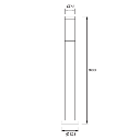 URBAN GREY BOLLARD LIGHT