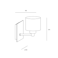 WALL FIXTURE IP20 LYON E27 60W SATIN NICKEL