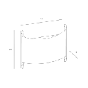 WALL FIXTURE IP20 NIZA E27 60W SATIN NICKEL 970LM