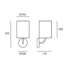WALL FIXTURE IP20 ROMI E27 SATIN NICKEL