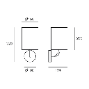 WALL FIXTURE IP20 ROMI E27 SATIN NICKEL
