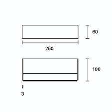 WALL FIXTURE IP20 TOPPI 250MM LED 9.4W 3000K BLANCO 598LM