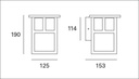 WALL FIXTURE IP23 OSAKA E27 RUSTY BROWN