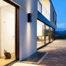 WALL FIXTURE IP44 CUBE SMALL GU10 BLACK