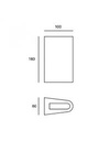 WALL FIXTURE IP44 ELIX LED 6.2W 4000K STAINLESS STEEL 129LM