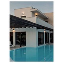 WALL FIXTURE IP44 KUBO DOUBLE EMISSION 2xGU10 7W BLACK