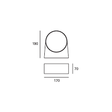 WALL FIXTURE IP44 MAYOR E27 GREY