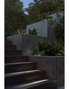 Recessed wall lighting IP66 Bat Round Lineal LED 2W 2700K Brown 10lm