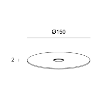 Accessorie Candle aluminium disc Brass