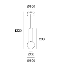 Bathroom Pendant IP44 Mist E14 7W