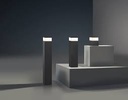 Bollard IP65 Cubik LED 650mm LED 15W 3000K Urban grey 833lm
