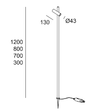 Bollard IP65 Juncus LED 6.4W 3000K Brown 418lm