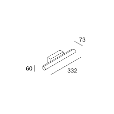 Bathroom Wall Light IP44 Toilet Slim 332mm LED 10.8W 3000K 880l
