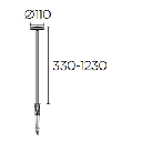 Bollard IP54 Invisible Adjustable LED 10.7 LED warm-white 3000K ON-OFF Black 469lm