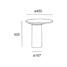 Bollard IP66 Moal 455mm LED 16.3 LED warm-white 3000K ON-OFF Cement 729lm