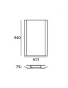 Bathroom Mirror IP44 Glanz LED 46.4W 3000K 2111lm