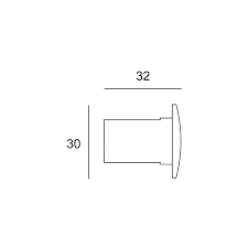 Black end cap Tracks trim & trimless