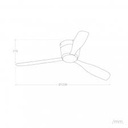 Bora ø1238mm LED 18W 3000K White White  694lm