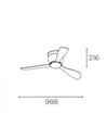 Bora ø988mm LED 18W 3000K White White 694lm