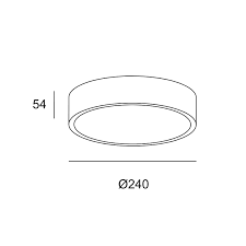 Ceiling fixture Caprice ø240mm LED 14W 3000K White 1219lm