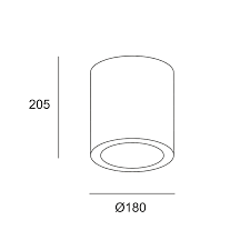 Ceiling fixture Exit 25.9W LED neutral-white 4000K CRI 80 ON-OFF Black IP23 2284lm