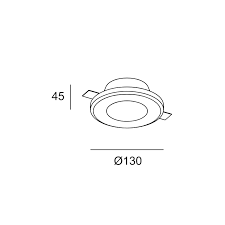 Downlight Ges Recessed Round 35W 31.2º White IP23 292lm