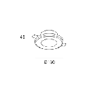 Downlight Ges Recessed Round 35W 31.2º White IP23 292lm