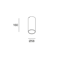 Ceiling fixture IP66 Max Medium LED 6.5 LED warm-white 3000K ON-OFF Urban grey 403lm