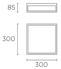 Ceiling fixture TOLEDO LED 19W 3000K Satin aluminum 936lm