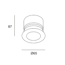 Downlight Play Flat Round Fixed 11.9W 3000K CRI 90 33.3º White IP54 1305lm