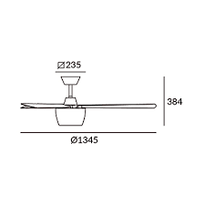Fan IP20 Ceos LED 12.8W 3000K Bright white Transparent