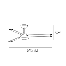Fan Calima LED 21.6W 3000K LIGHT FOR LIFE Satin nickel  White 720lm