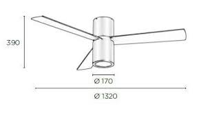 Fan IP20 Formentera E27 23W Bright white
