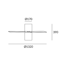 Fan IP20 Formentera E27 23W Grey White