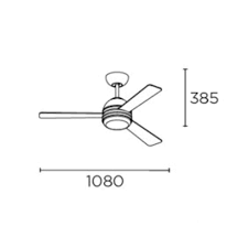 Fan IP20 Kai Fan IP20 Kai E27 8W White WhiteE27 8W White White