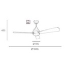 Fan IP20 Tupai ø1066mm Bright white White