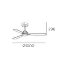 Fan Xaloc ø1000mm Metallic black Black