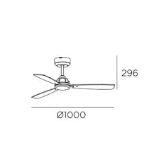 Fan Xaloc ø1320mm Metallic black Black