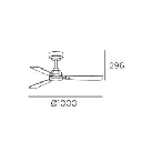 Fan Xaloc ø1320mm Metallic black Black