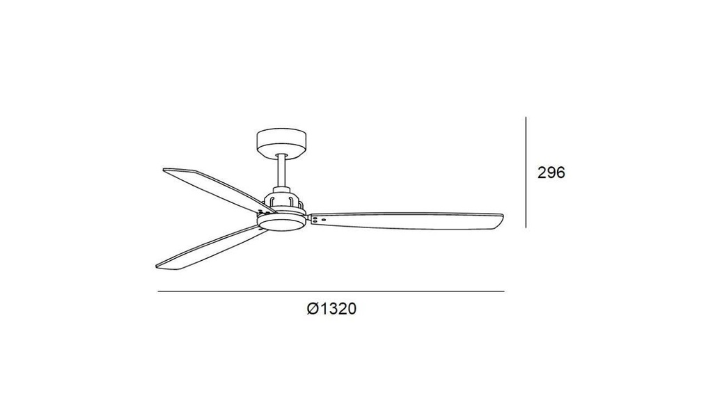 Fan Xaloc ø1320mm Metallic black Black