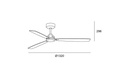 Fan Xaloc ø1320mm Metallic black Black