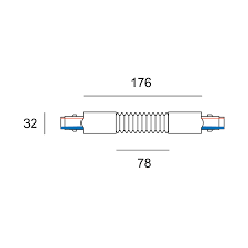 Flexible black track connector