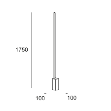 Floor lamp Circ LED 27W LED warm-white 3000K TOUCH DIMMING White 2248lm