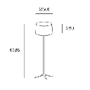 Floor lamp Hall E27 15W 4354lm