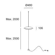 Floor lamp Noway Double Screen Counterweight LED 18W LED warm-white 3000K Black 495lm