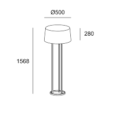 Floor lamp Premium E27 15W 2065lm