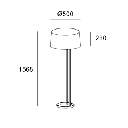 Floor lamp Premium E27 15W 2065lm